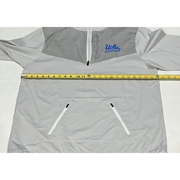 Russell Athletic Gray UCLA College Pullover Quarter Zip Jacket Men Large Y2K - Picture 14 of 16